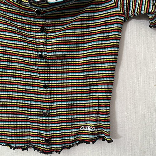 Guess crop top S like new, black multicolor