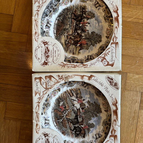 Collectible plates series "The Find" and "Full Cry" new from Heritage Mint Ltd. by Churchill