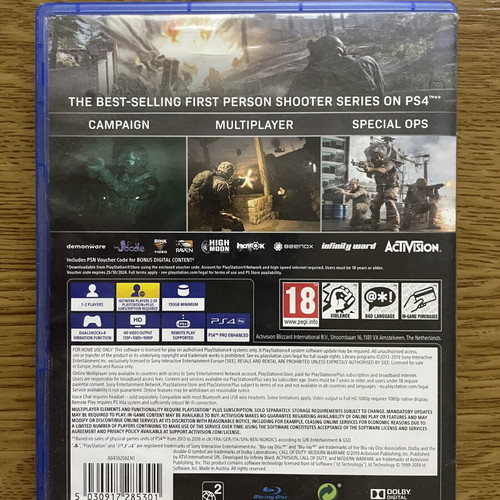 Call of Duty Modern Warfare PS4 game