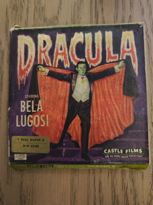 Super 8 film Dracula with Bela Lugosi used, Castle Films edition