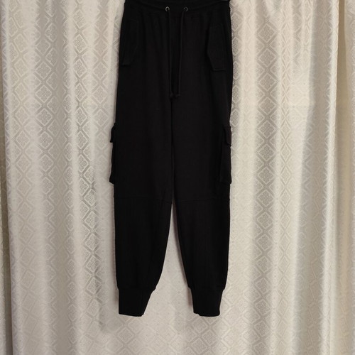 Black sports pants used, size S, cargo style