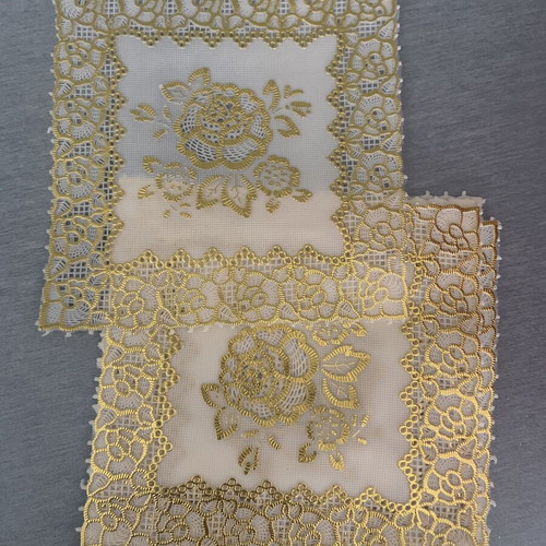 Set of 6 rubber coasters 12x12 cm, new