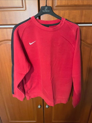 Nike Crewneck sweatshirt like new, red with black stripes, youth XL