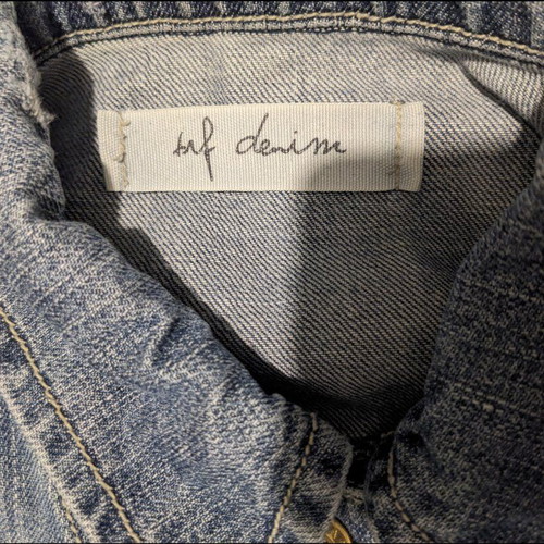 Zara Trf denim jean jacket like new, slim fit, size L/30