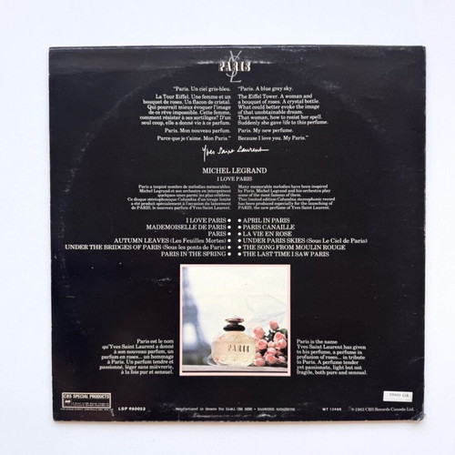 L'Orchestre De Michel Legrand Paris D'Yves Saint Laurent LP used, classical