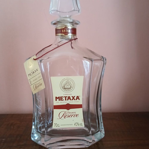 Metaxa Private Reserve collectible empty bottle like new