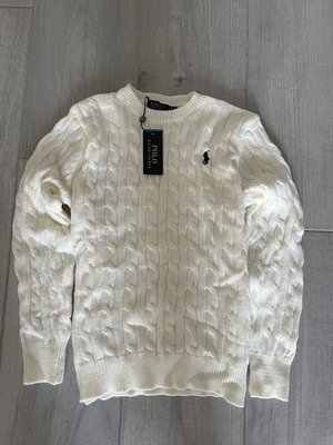 Polo Ralph Lauren πλεκτό Small καινούργιο με ετικέτες, άσπρο