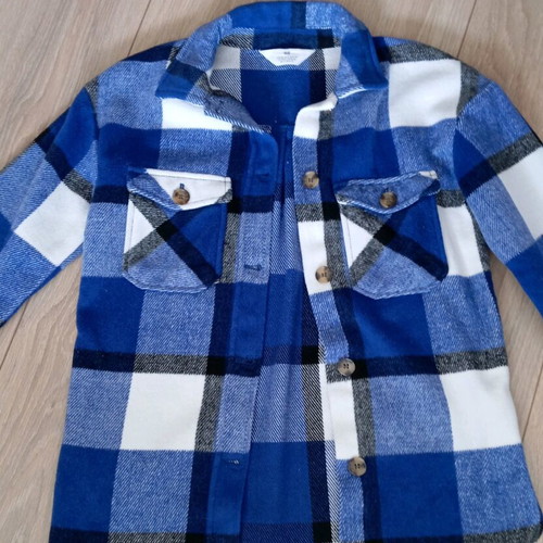 H&M Checked Jacket Shirt Like New, Size 146-152, Age 10-12