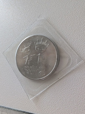 Collectible Russian 25 Rubles Coin Sochi 2014 Paralympics new