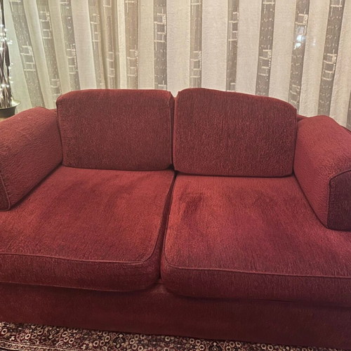 Two-seater sofa used with storage space