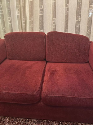 Two-seater sofa used with storage space