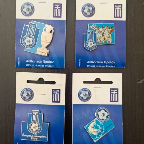 Pins Olympic Games 2004 and Euro 2004 new, limited edition