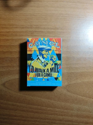 Camel vintage playing cards used, collectible advertising deck
