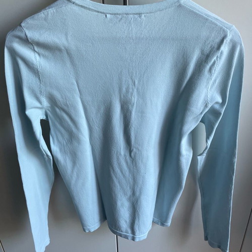 Zara blouse thin turquoise medium like new with buttons