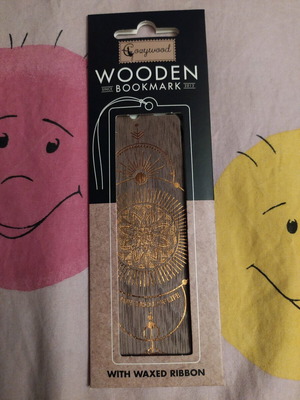 Ξύλινος σελιδοδείκτης "The circle of life" καινούργιος με κερωμένο κορδόνι