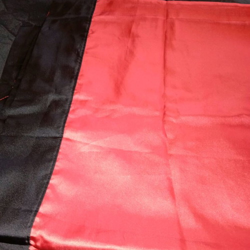 Palamaiki satin bed sheets new for double bed black-red