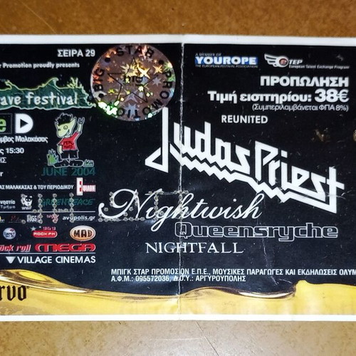 Rockwave Live Ticket 20-6-2004 used