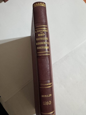 Alexander Dinghas Wertverteilung meromorpher Funktionen book, German