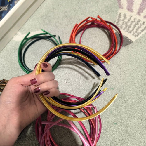 Headbands in various colors new, pack of 40