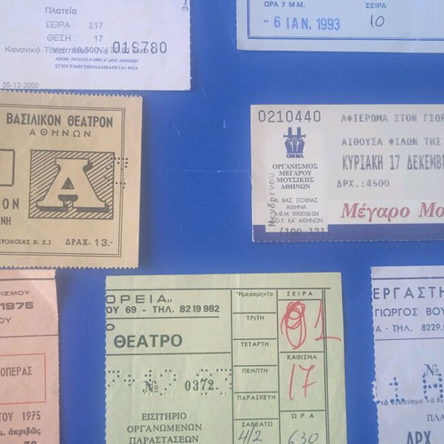 Tickets used, pack of 7 assorted