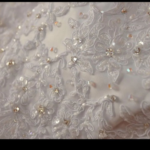 Wedding dress with Swarovski stones like new, white