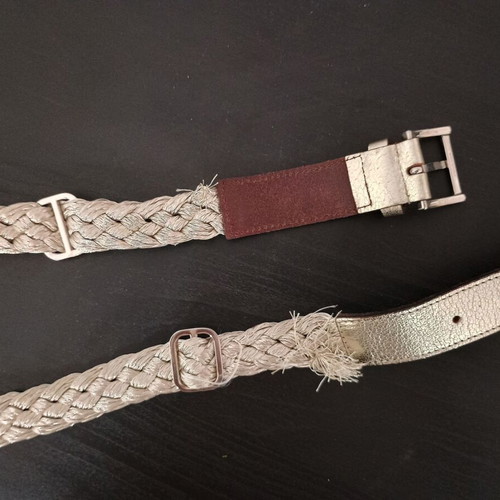 Trussardi Jeans women's belt leather and braided used