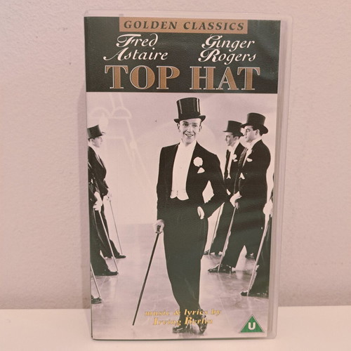 Top Hat VHS video cassette used, comedy romantic