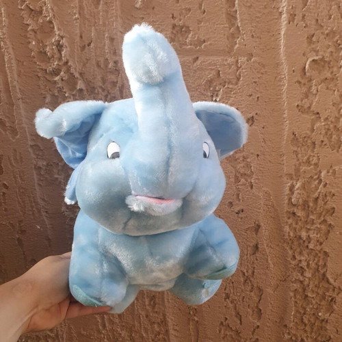 Stuffed elephant used with a stain