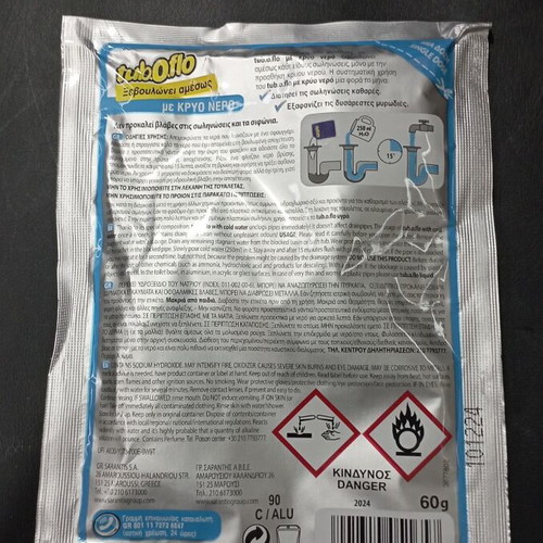 Tub.o.flo drainpipe cleaner with cold water new