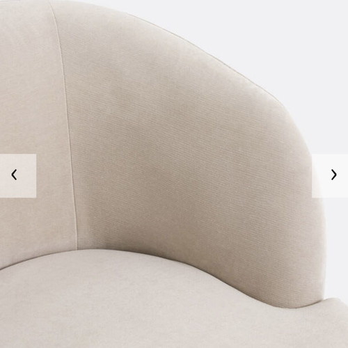 La Redoute armchair with swivel base, like new, beige