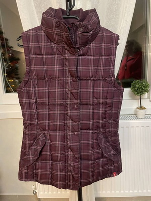 Esprit sleeveless checked vest like new, size L