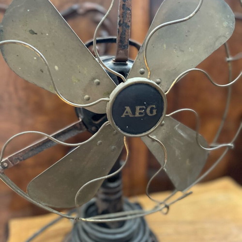 AEG vintage fan used for decor or repair
