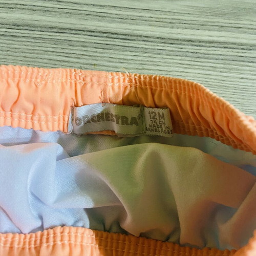 Orchestra baby swimsuits like new, set of 2 for 9 and 12 months