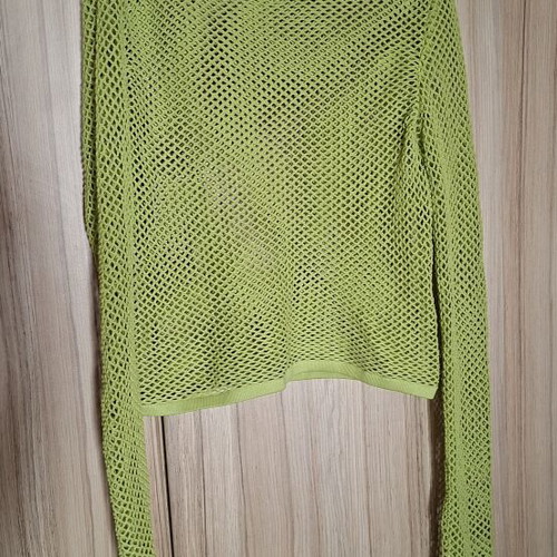 Bershka mesh top like new, electric green