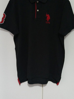 Μπλούζα U.S. Polo Assn. αντρική μεταχειρισμένη, μαύρη, μέγεθος L