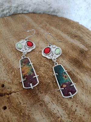 Vintage handmade dangle earrings