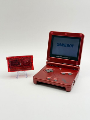 Nintendo Game Boy Advance SP Groudon Edition with Pokemon Ruby cartridge