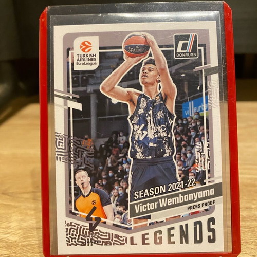 Panini Donruss Euroleague press proof like new Victor Wembanyama