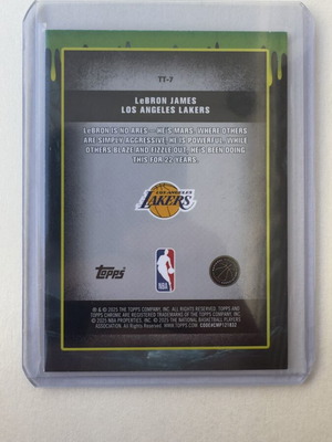 LeBron James Lakers Tall Tales Topps Chrome 2025 card like new