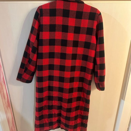 Lumina Checked Long Coat New Size M