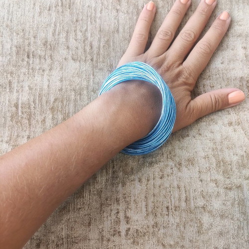 Multilayer metal bracelet new in turquoise color
