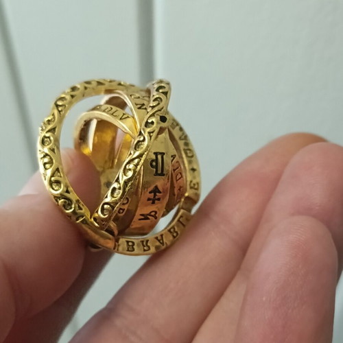 Harry Potter Astronomy Ring new, gold color, inspired by books