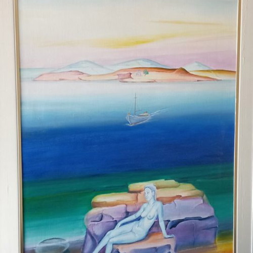 Painting D. Sifnaiou woman used