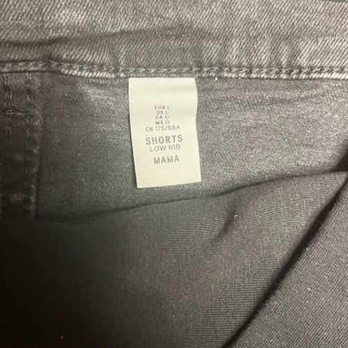H&M Maternity Denim Shorts Black XL Like New