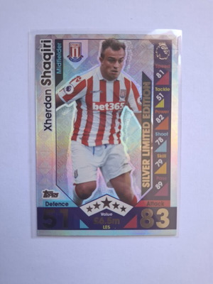 Topps Match Attax Premier League 2016-17 Xherdan Shaqiri Silver Limited Edition
