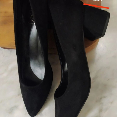 Feng Shoe suede pumps new, size 39, black