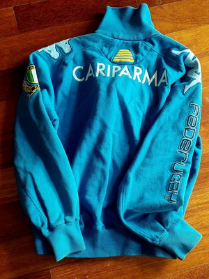 Italia Capriparma Rugby National Team Blue Sweatshirt Jacket, Slightly Used, Small