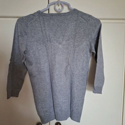 Women's blouse like new, 3/4 sleeve, gray, size S