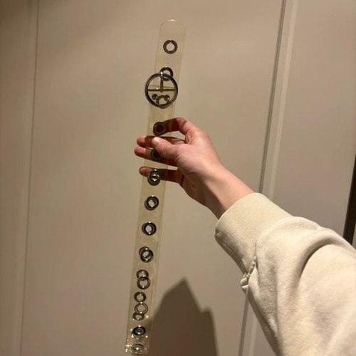 Women's transparent belt 90cm like new (BERSHKA)