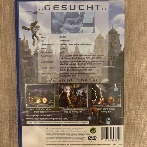 Ratchet and Clank PlayStation 2 used, complete